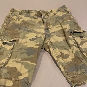 Express Men Camouflage Cargo Shorts